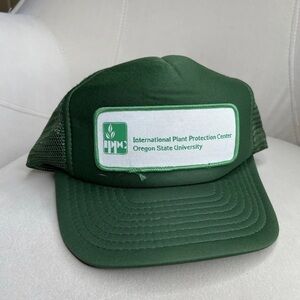Vintage Oregon State Hat Snapback Rope Trucker Cap Plant Protection Print Logo